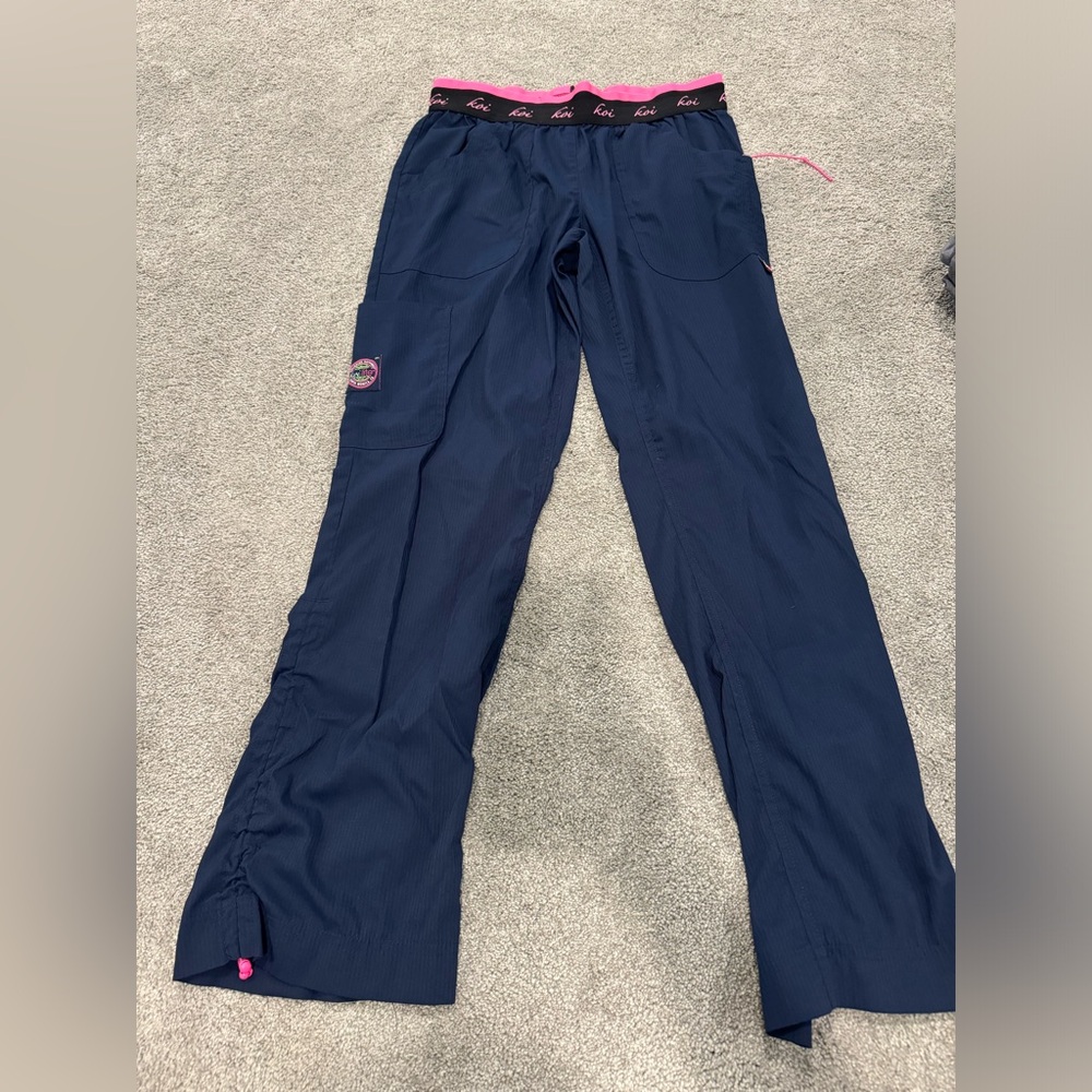 KOI Navy Scrub Pants (small petite)